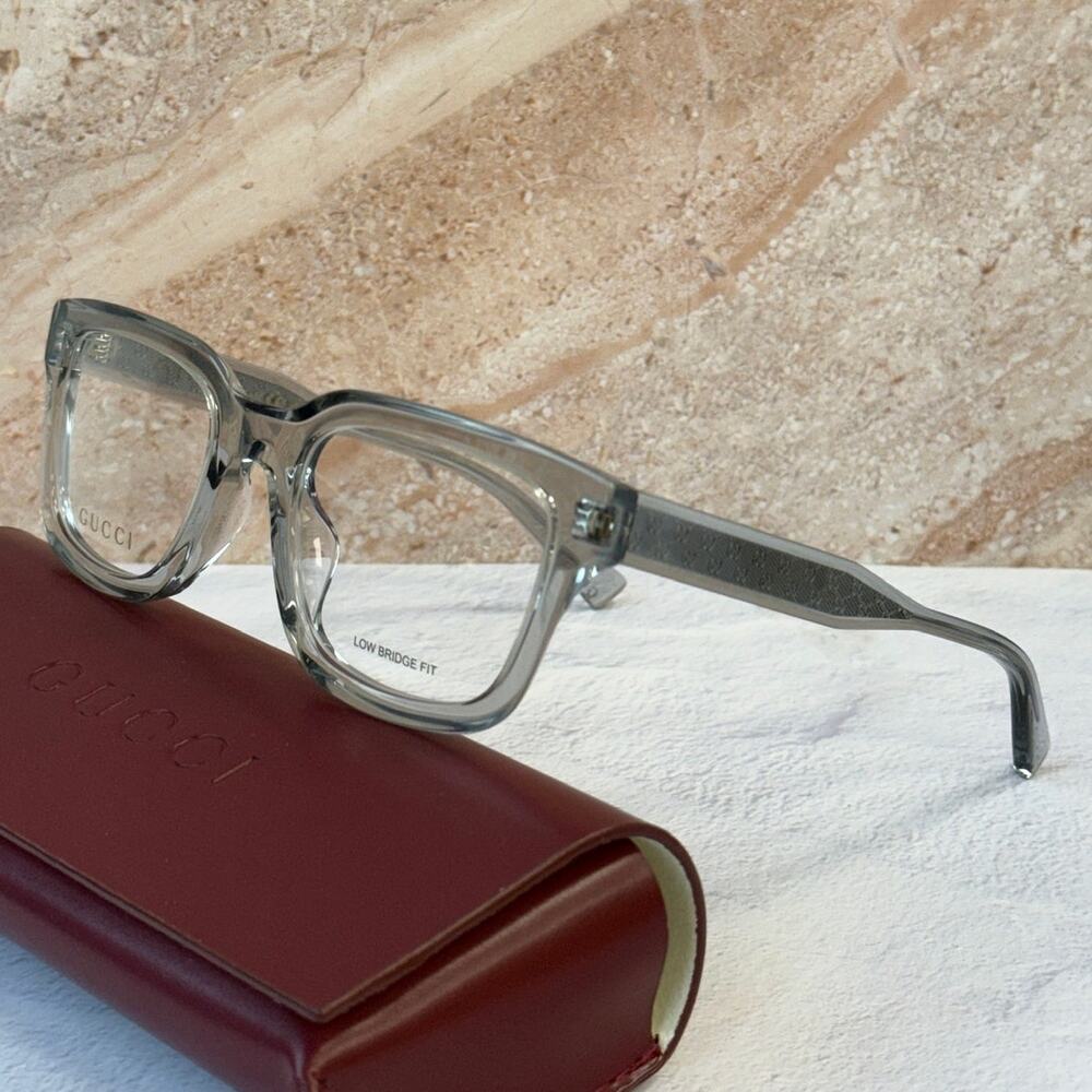 NEW Gucci GG2071OL Transparent Grey Unisex Eyeglasses Frames